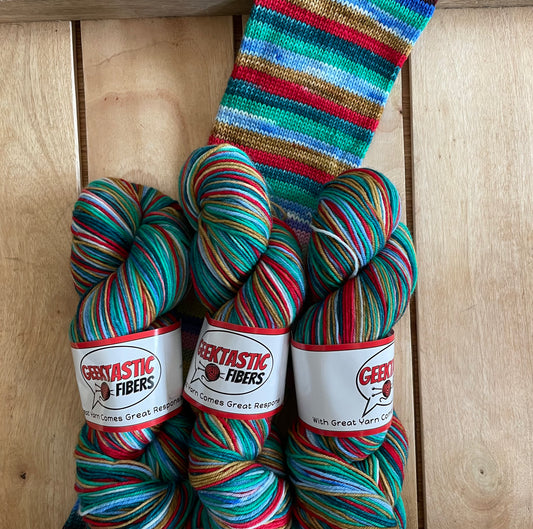 Grandma Got Run Over By A Reindeer - Self Striping Yarn